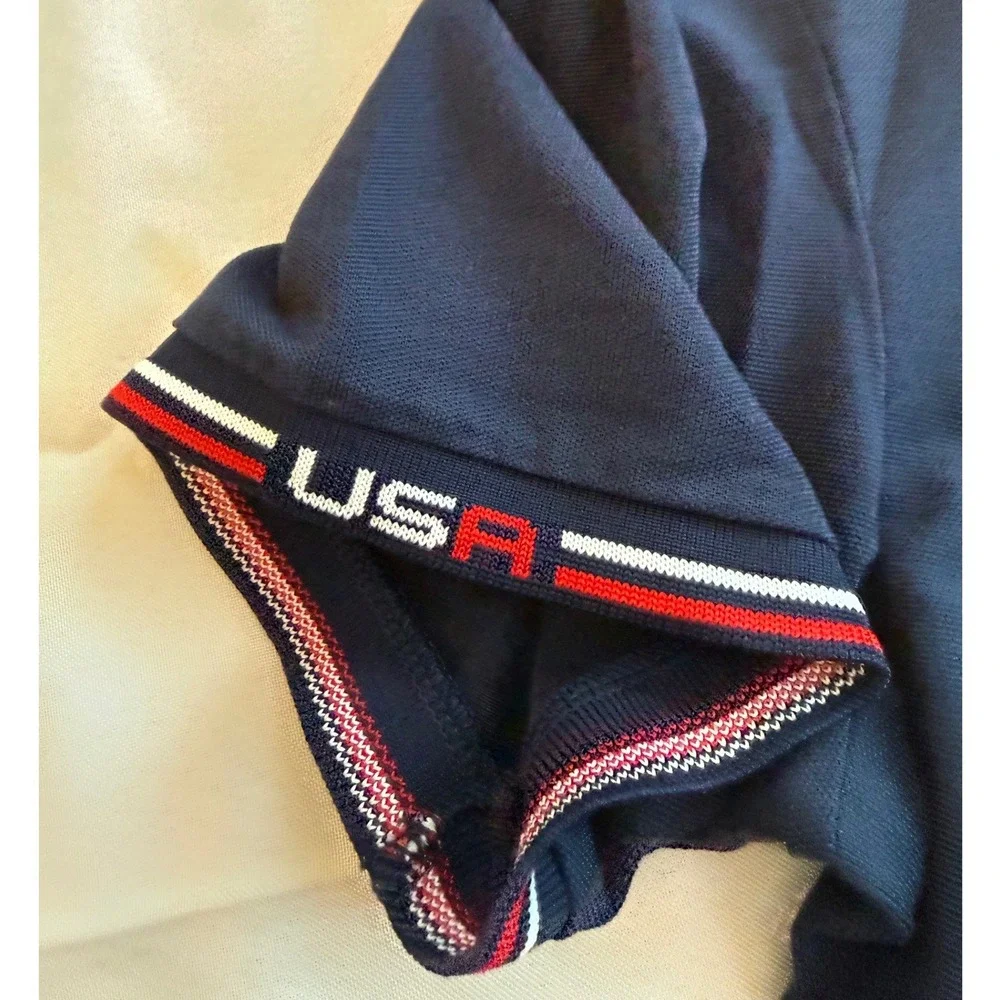 Polo Golf Ralph Lauren Ryder Cup 2014 Shirt L Performance Del Mar Country Club